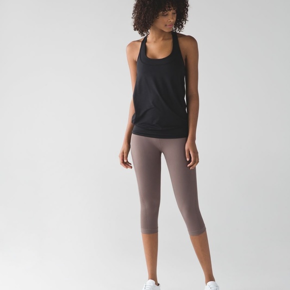 Lululemon In the Flow Crop Cool Cocoa - Picture 5 of 5